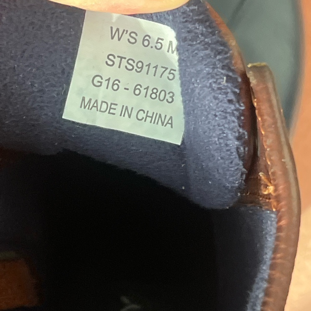 Sperry Brown Leather and Navy Duck Boot - Picture 7 of 12